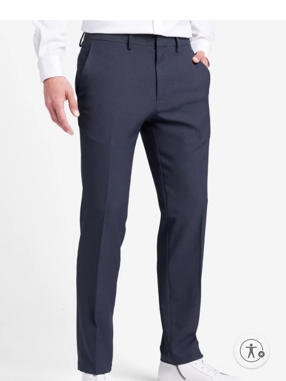 Kenneth Cole Men's Dark Navy Dress Pants - Slim Tailored Look